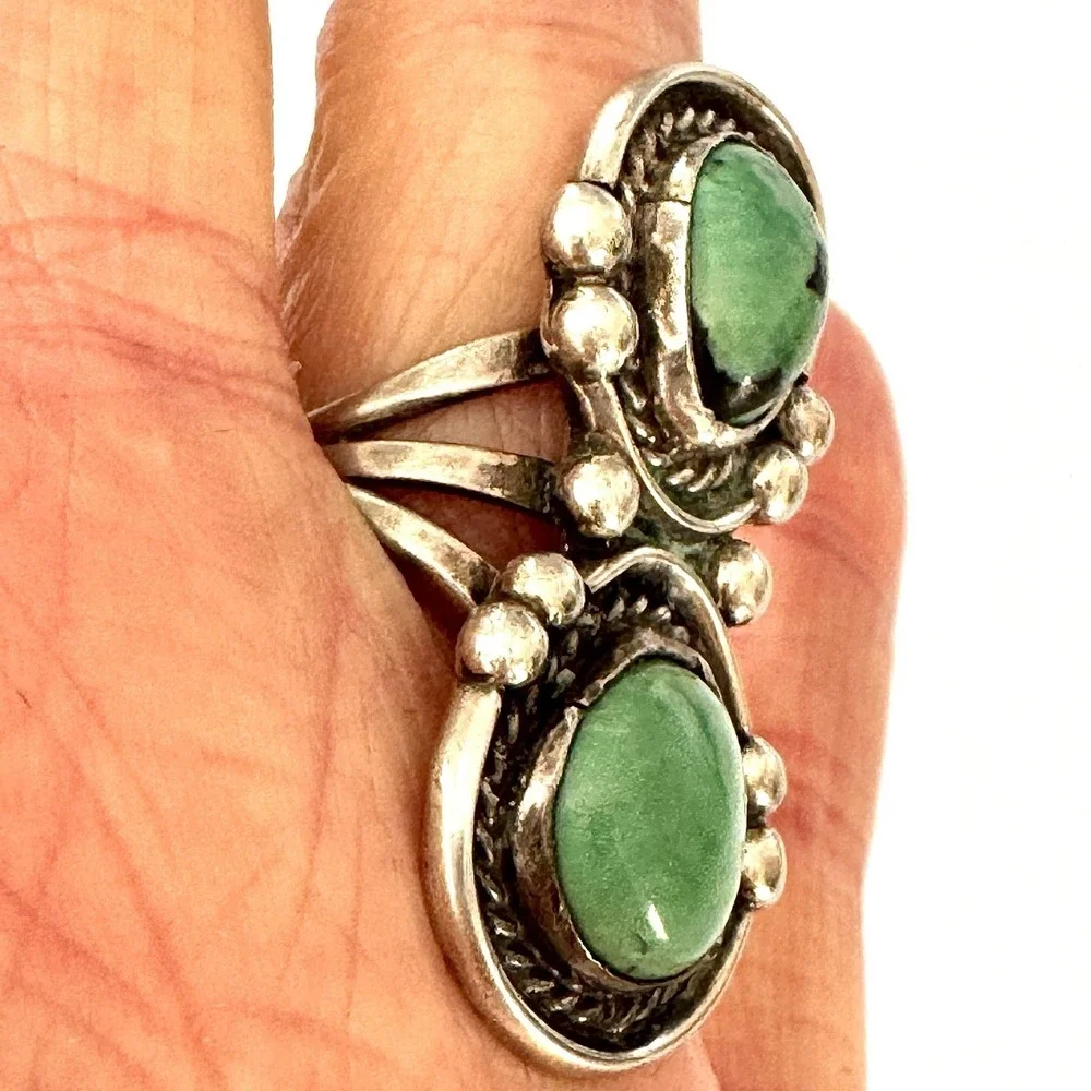 Native American Navajo Indian Turquoise Jewelry sterling long mexico